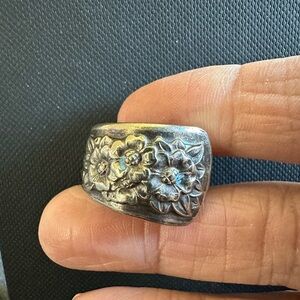 Floral Silver Ring